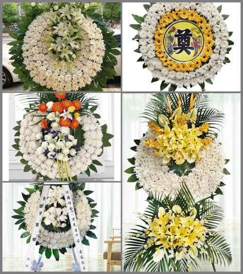 安徽阜阳市临泉县田桥街道孙庄村花圈速递